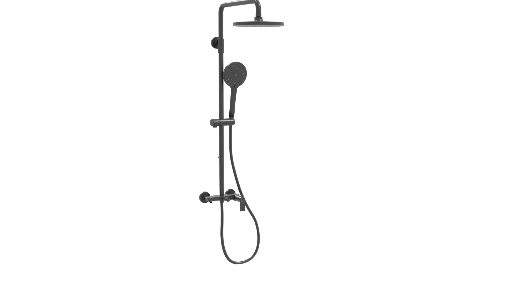 Sleek Modern Shower System 3D - Professional 3D Model Render 22