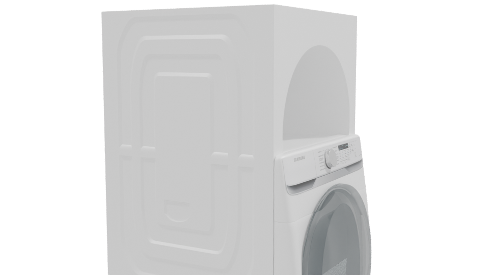Samsung Digital Washer Dryer 3D Model - Professional 3D Model Render 9