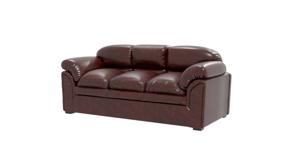 Elegant Leather Sofa 3D Model - Professional 3D Model Render 12