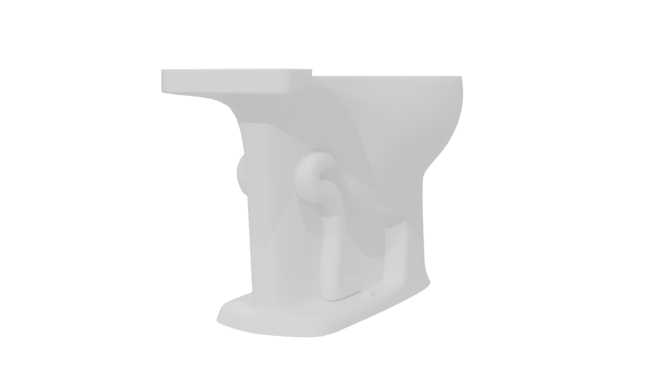 Stylish Bathroom Toilet Model 3D - Professional 3D Model Render 6