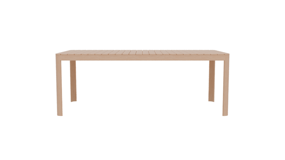 Stylish Outdoor Dining Table 3D - Professional 3D Model Render 5