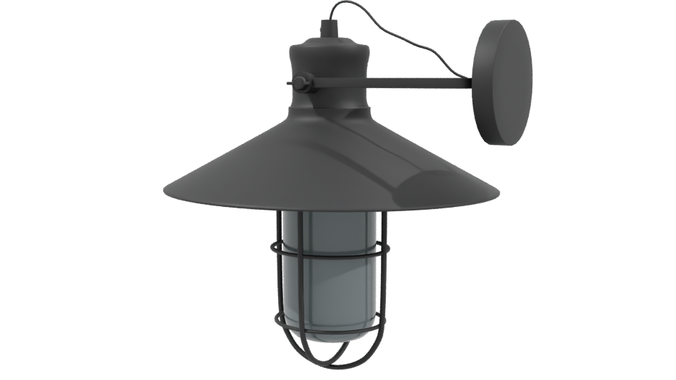 Industrial Hanging Lantern 3D Model - Professional 3D Model Render 3