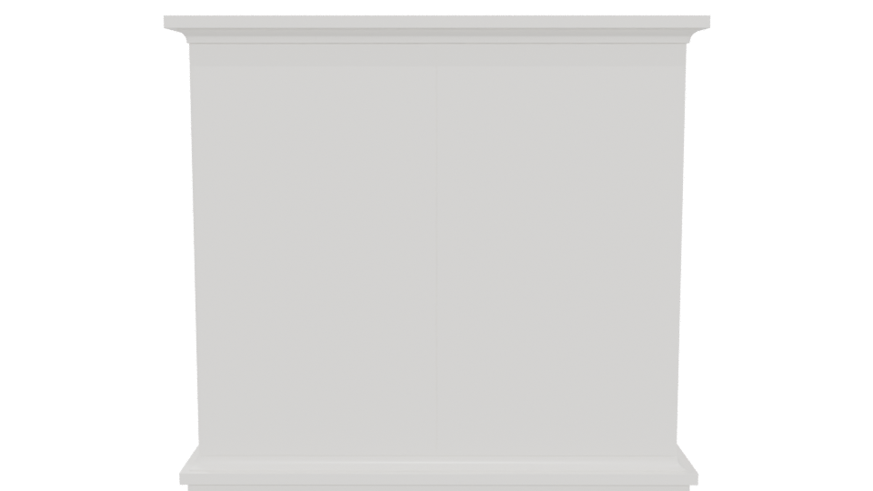 Elegant White Chest of Drawers - Professional 3D Model Render 5