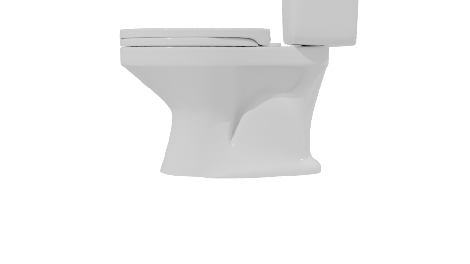Stylish Bathroom Toilet 3D Model - Professional 3D Model Render 2
