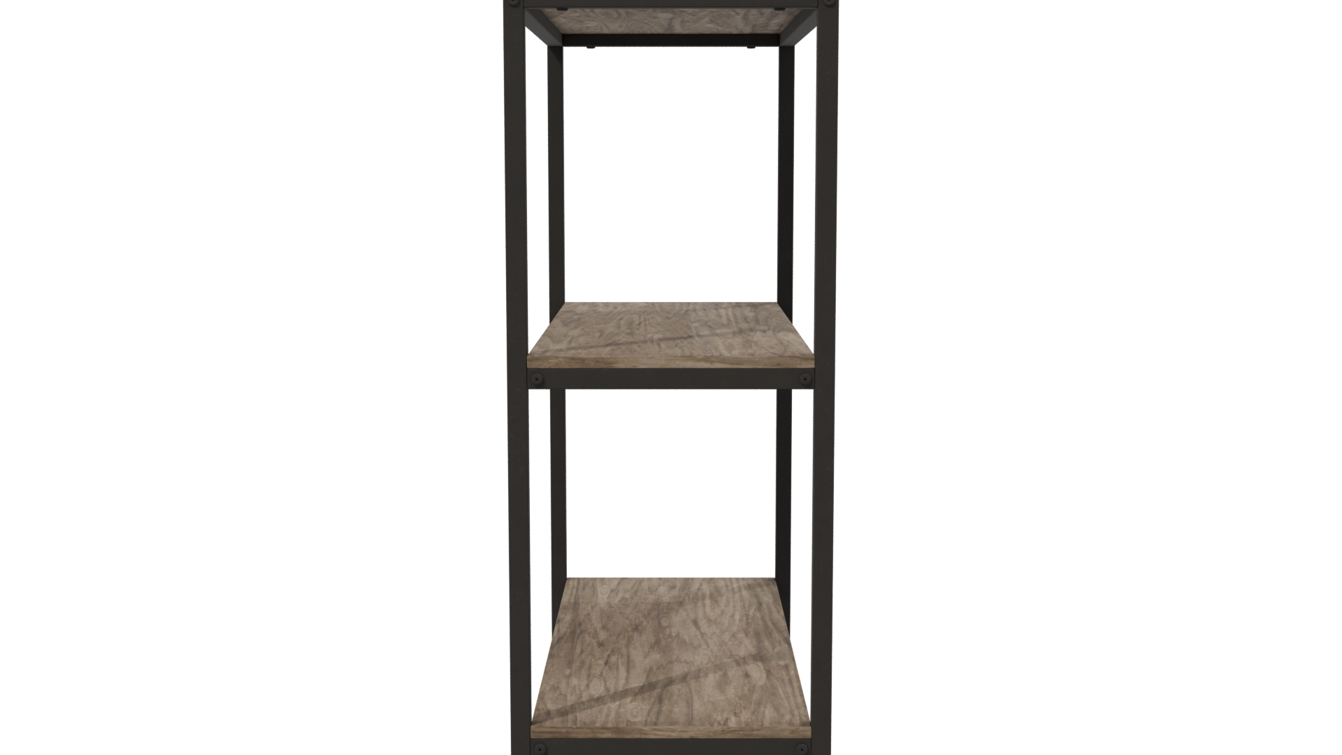 Rustic Industrial Shelf 3D Model - Professional 3D Model Render 2