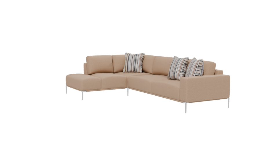 Stylish Sectional Sofa 3D Model - Professional 3D Model Render 13