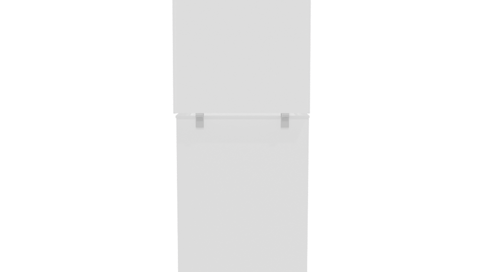 Versatile White Chest Freezer 3D Model - Professional 3D Model Render 5