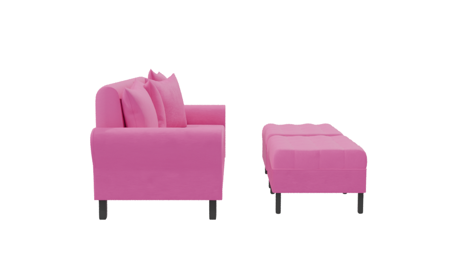 Vibrant Modern L-Shaped Sofa 3D Model - Professional 3D Model Render 8