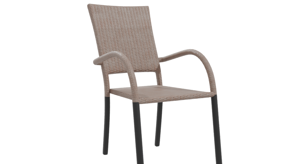 Contemporary Outdoor Dining Chair 3D Model - Professional 3D Model Render 10