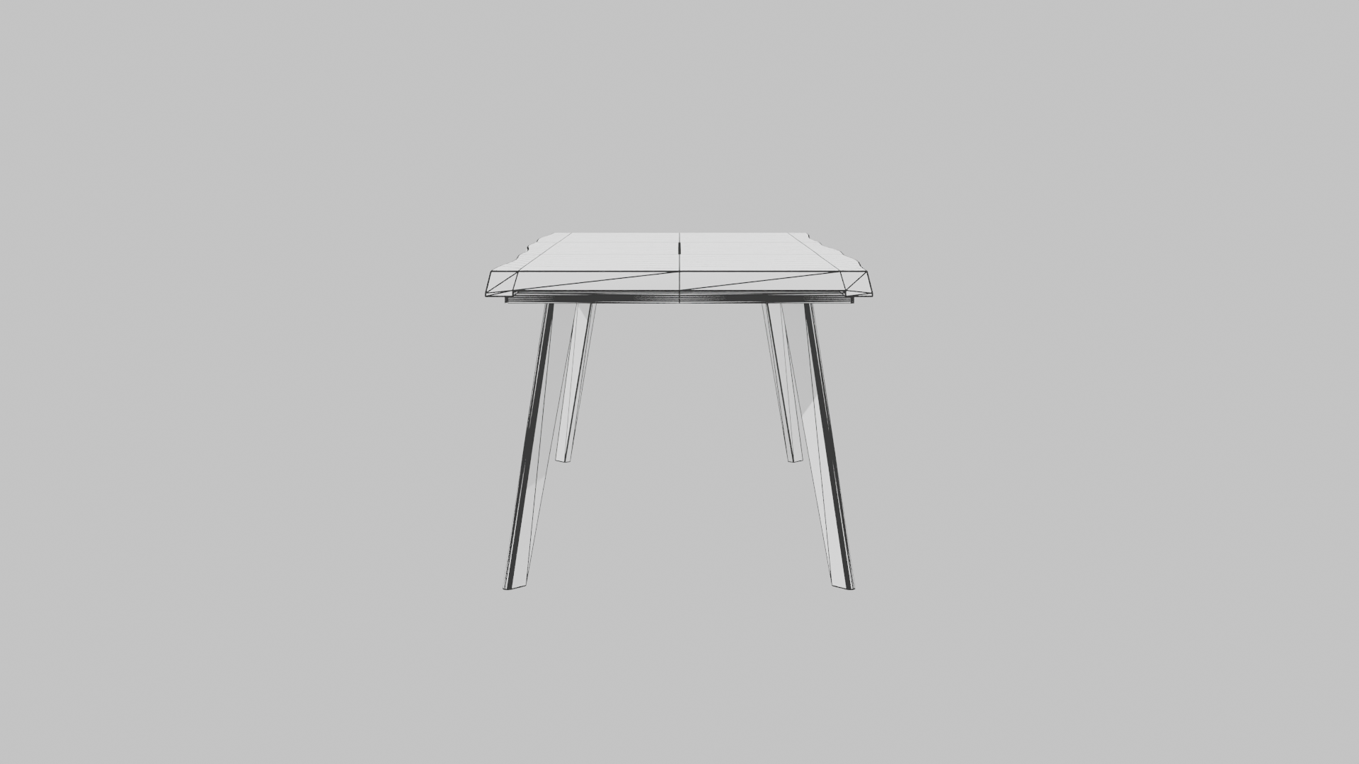 Modern Dining Table Wave 3D - Professional 3D Model Render 7