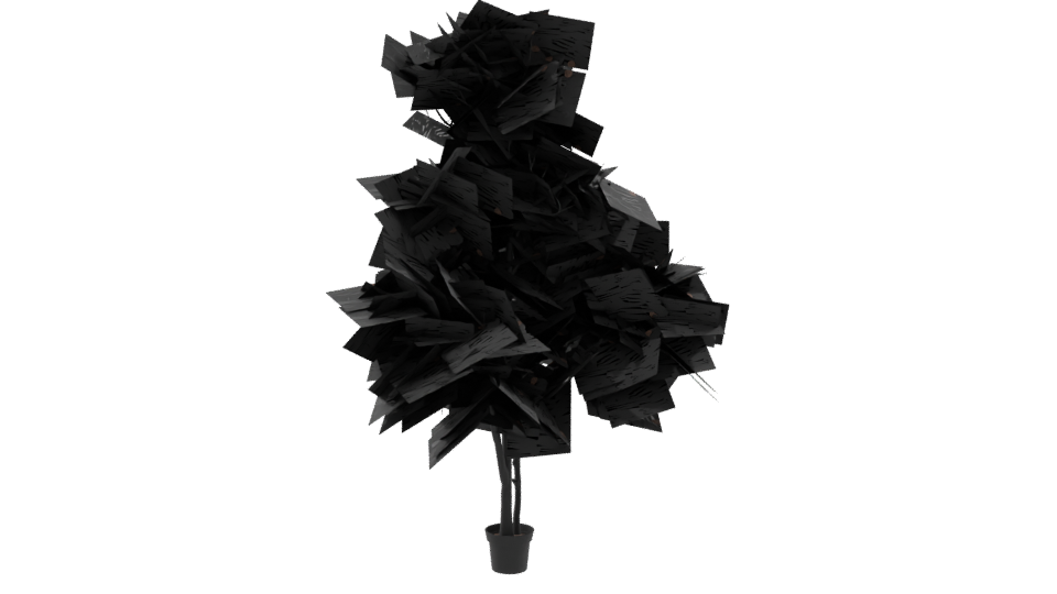 Realistic Potted Plant Model - Professional 3D Model Render 9