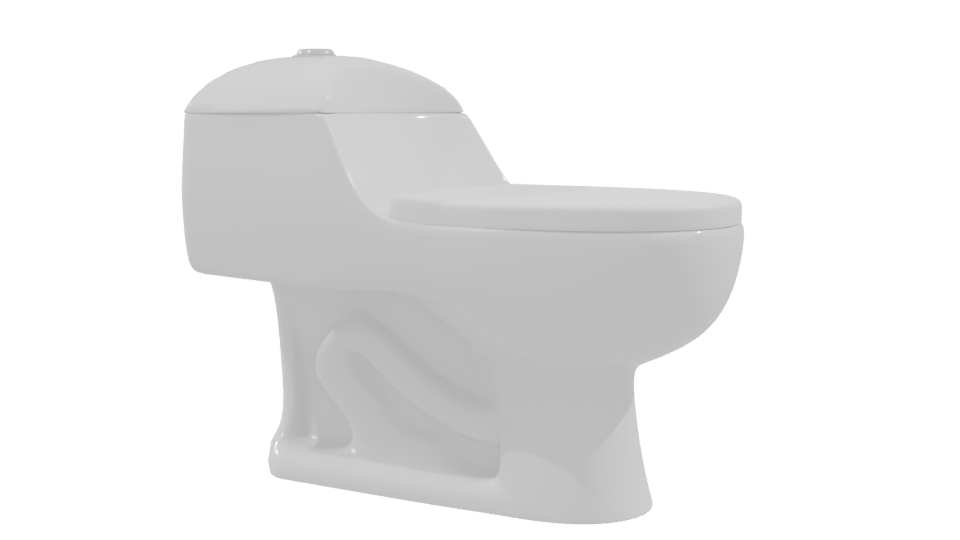 Stylish Toilet 3D Model - Professional 3D Model Render 9