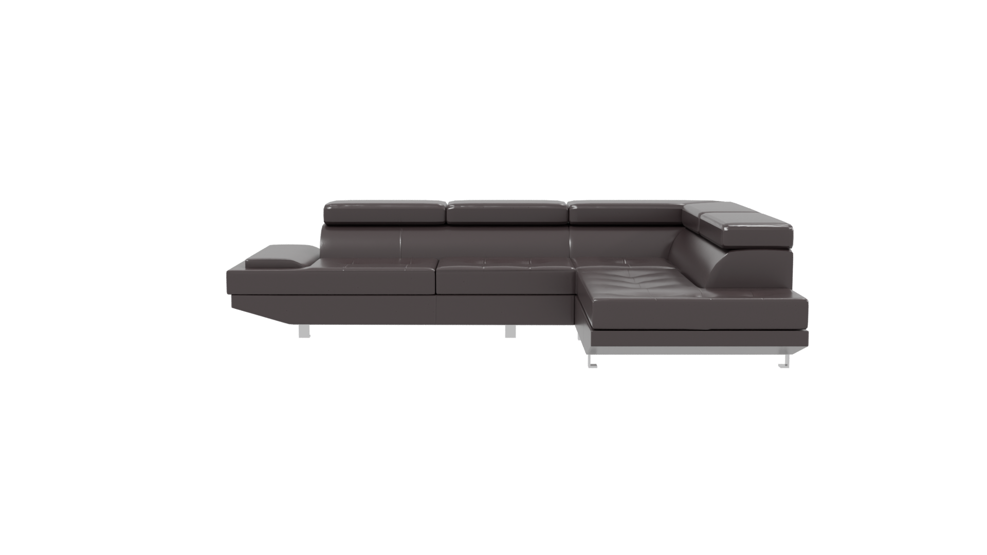 Stylish Sectional Sofa 3D Model - Professional 3D Model Render 2