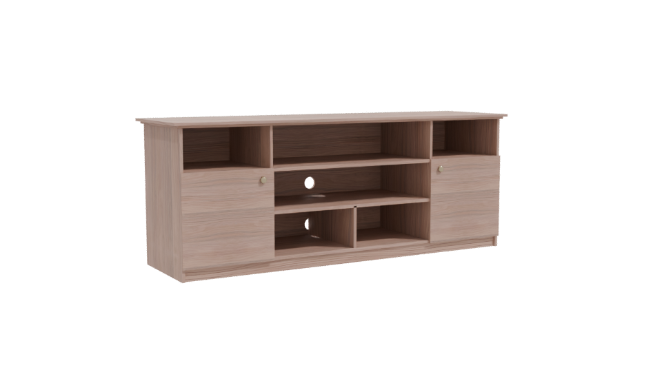 Stylish Wooden TV Stand 3D - Professional 3D Model Render 10