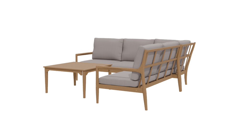 Modern Outdoor Sofa Set 3D - Professional 3D Model Render 12