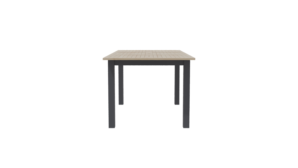 Minimalist Wooden Dining Table 3D - Professional 3D Model Render 8