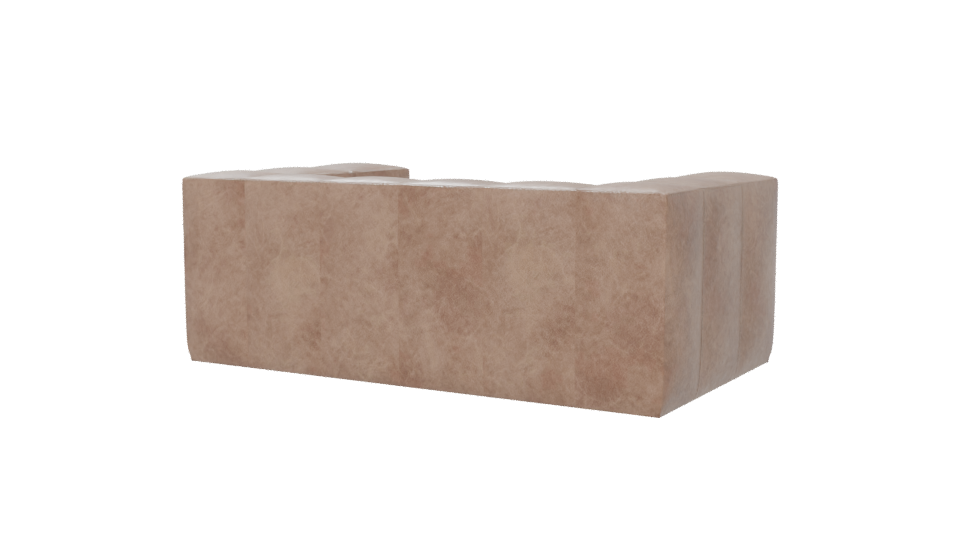 Stylish Leather Sofa Model - Professional 3D Model Render 6