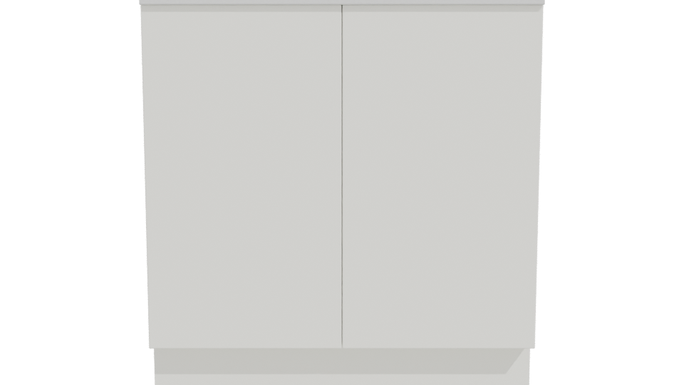 Contemporary Minimalist Storage Cabinet 3D Model - Professional 3D Model Render 11