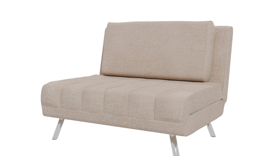 Contemporary Fabric Sofa Bed 3D Model - Professional 3D Model Render 12