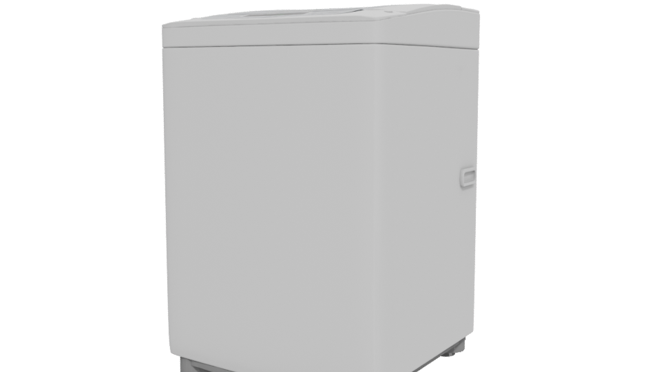 Contemporary Top-Loading Washing Machine 3D Model - Professional 3D Model Render 12