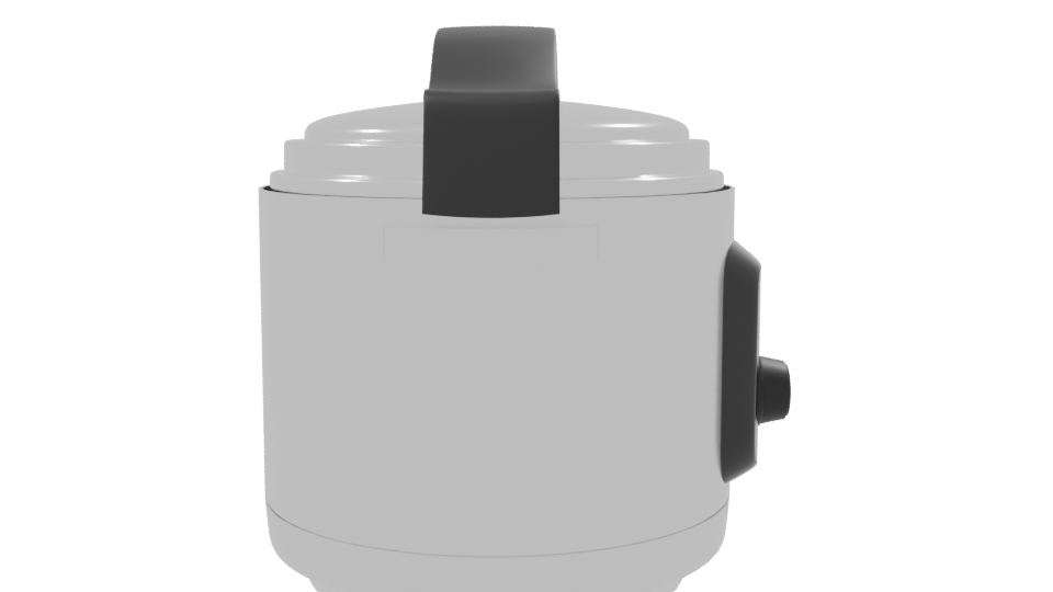 Compact Electric Cooker 3D Model - Professional 3D Model Render 8