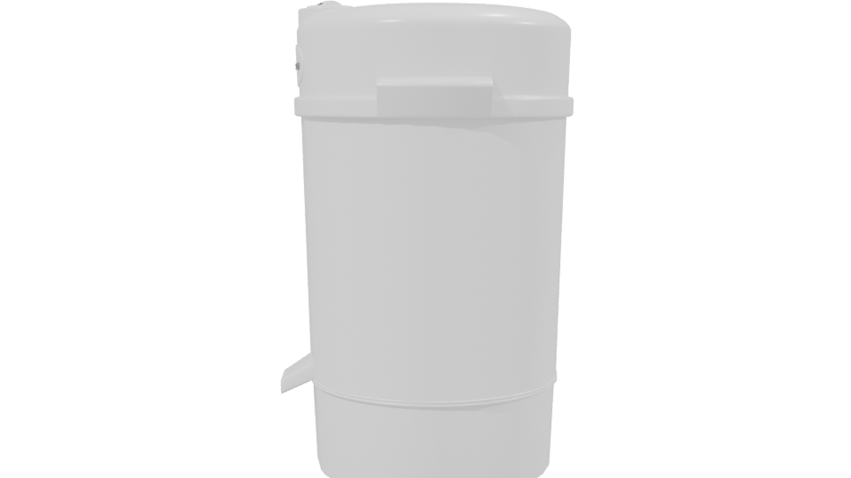 Sleek Modern Waste Bin 3D Model - Professional 3D Model Render 2