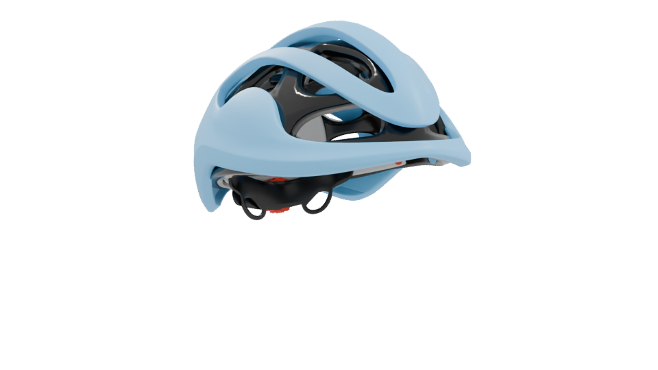 Lightweight Modern Bicycle Helmet 3D Model - Professional 3D Model Render 10