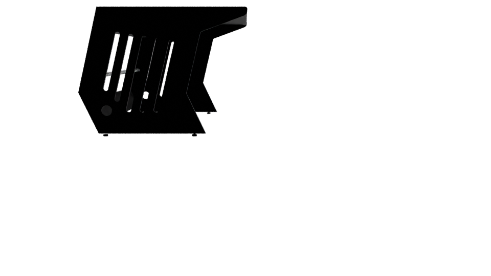 Stylish Modern Rectangular Table 3D - Professional 3D Model Render 8