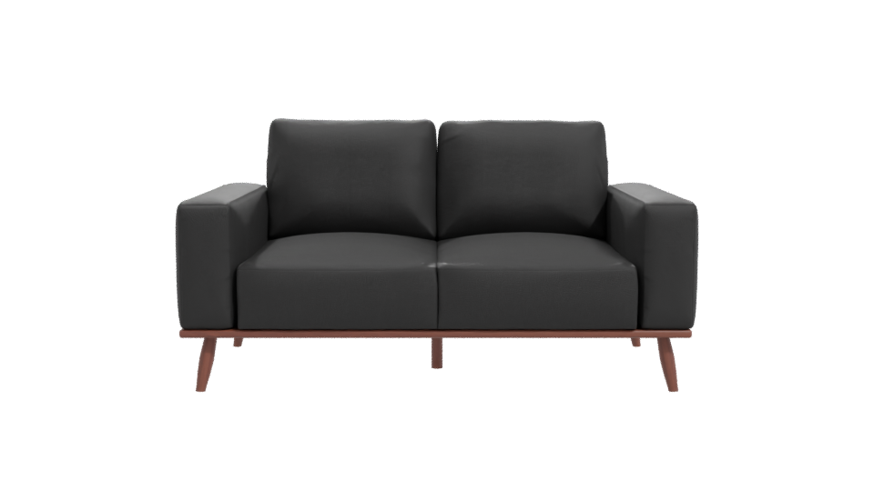 Contemporary Black Sofa Model - Professional 3D Model Render 11