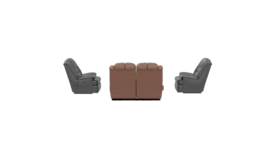 Contemporary Reclining Sofa Set 3D Model - Professional 3D Model Render 5