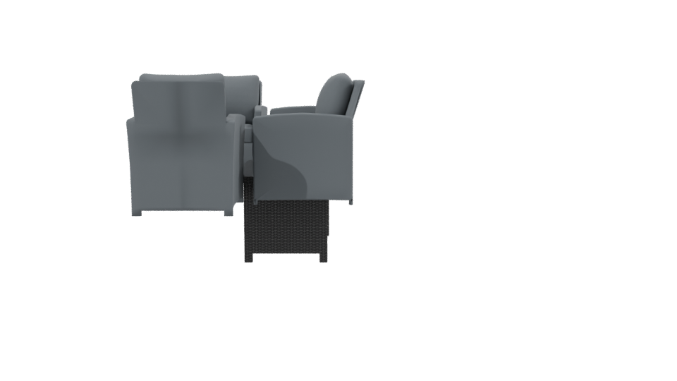 Stylish Outdoor Furniture Set 3D - Professional 3D Model Render 2