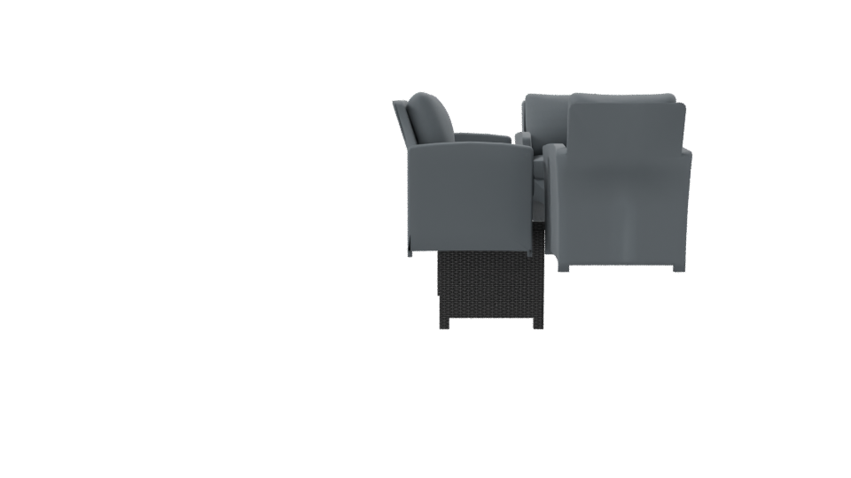 Stylish Outdoor Furniture Set 3D - Professional 3D Model Render 8