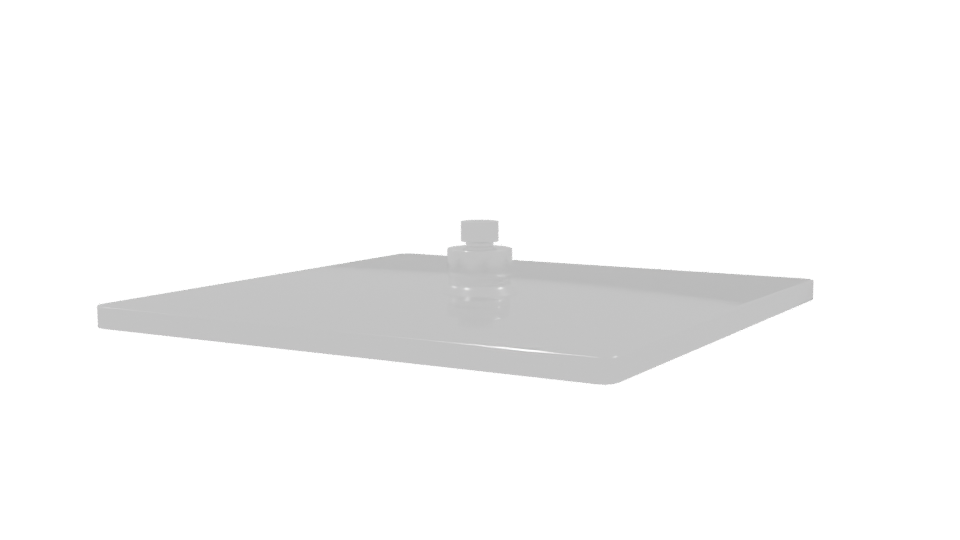 Sleek Metal Base Plate 3D Model - Professional 3D Model Render 9