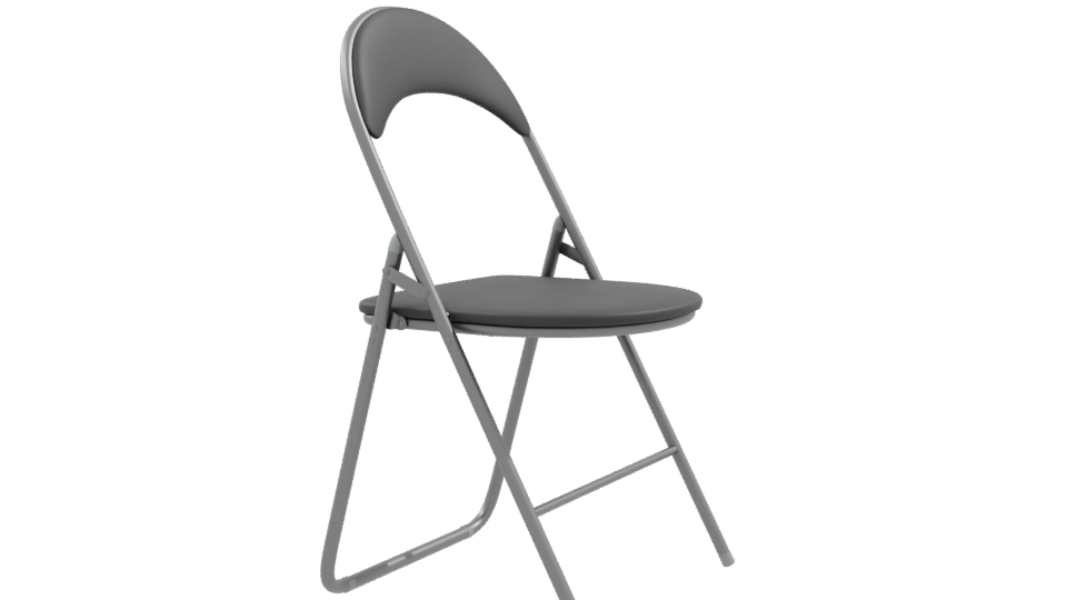 Minimalist Folding Chair 3D Model - Professional 3D Model Render 9