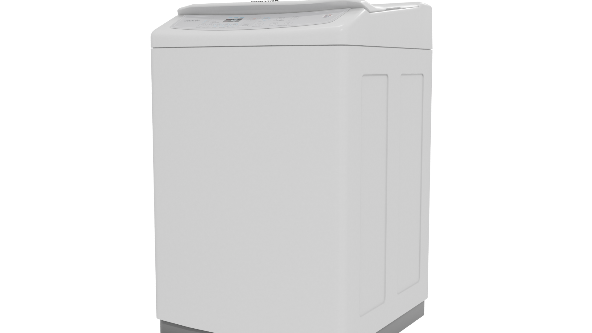 Minimalist Top-Loading Washing Machine 3D Model - Professional 3D Model Render 12
