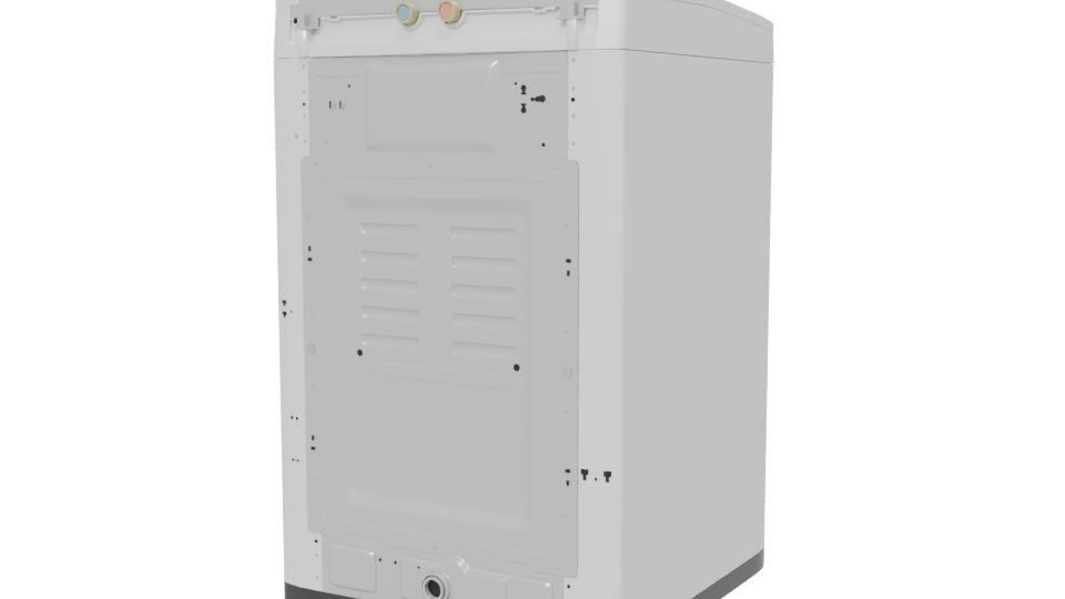 Compact Household Washing Machine Model - Professional 3D Model Render 6