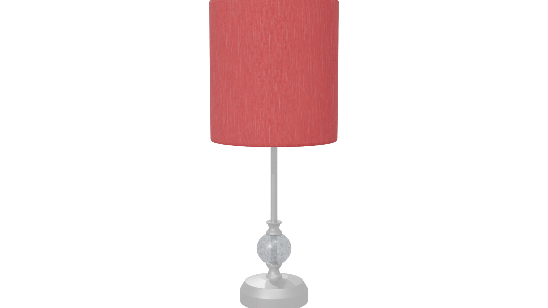 Stylish Red Table Lamp 3D - Professional 3D Model Render 6