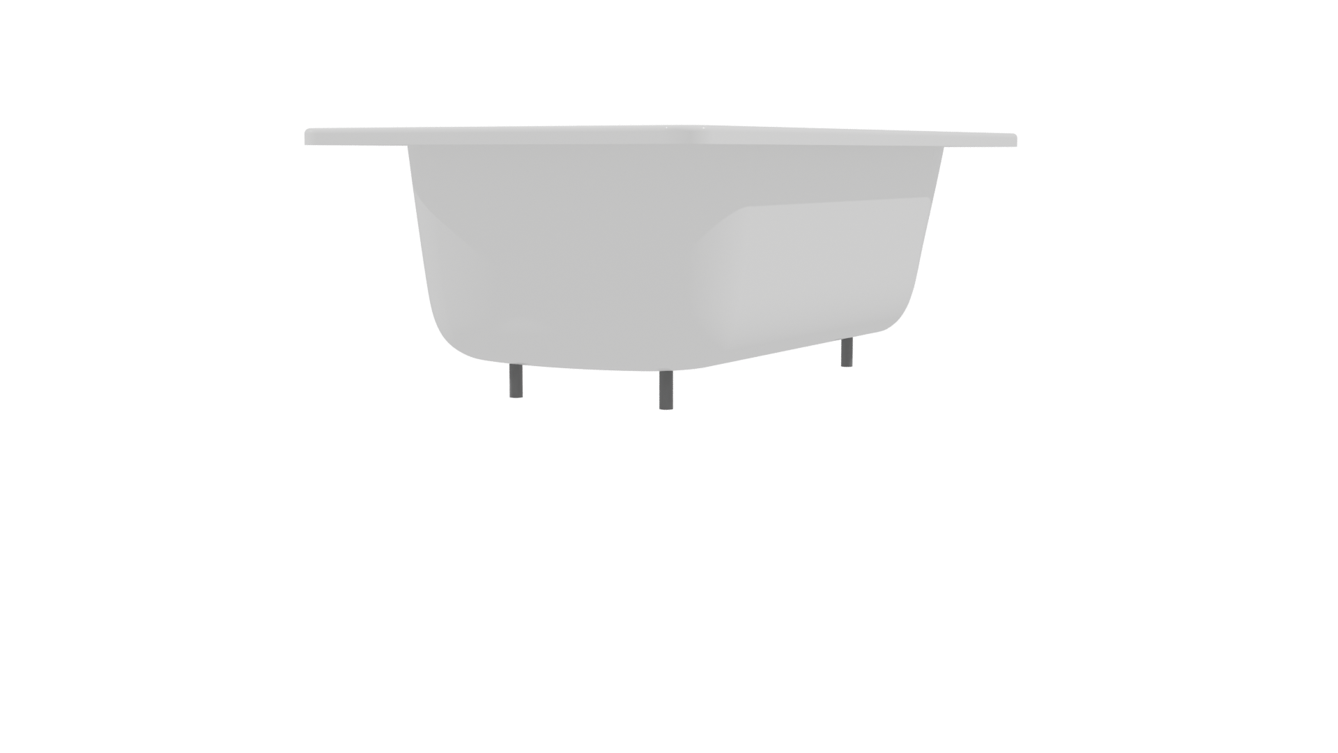 Sleek Modern Bathtub 3D Model - Professional 3D Model Render 9