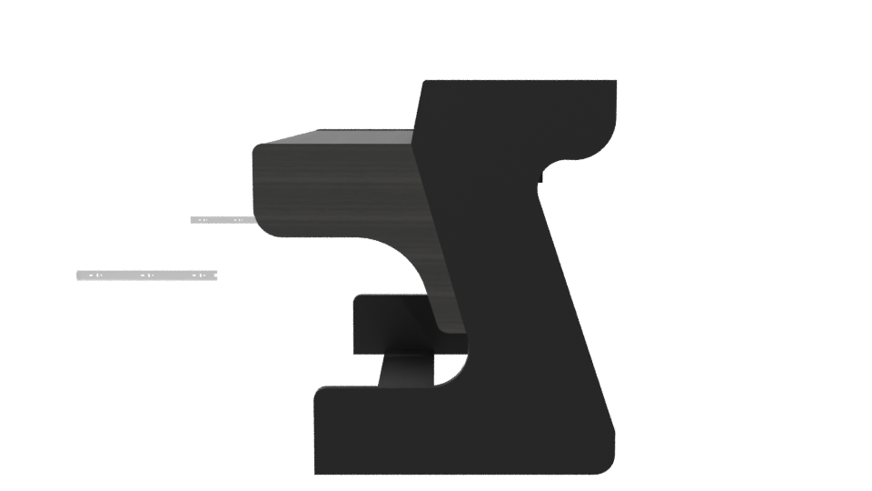 Modern Minimalist Office Desk 3D - Professional 3D Model Render 2