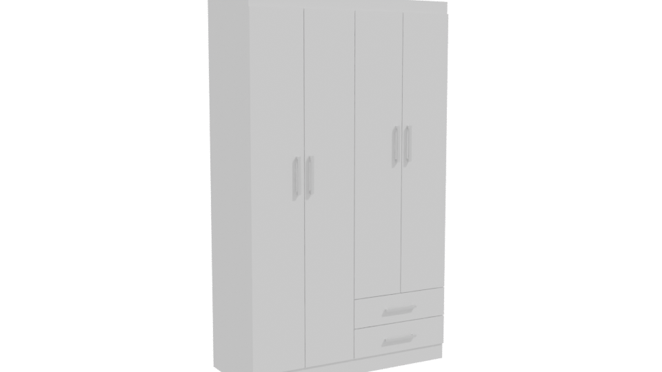 Minimalist Storage Cabinet 3D Model - Professional 3D Model Render 10