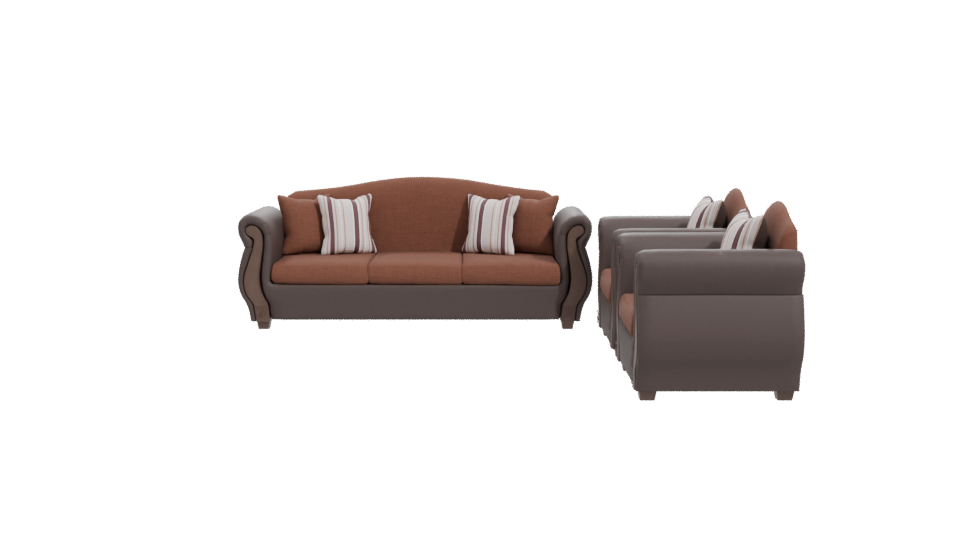 Elegant Sofa Set 3D Model - Professional 3D Model Render 11