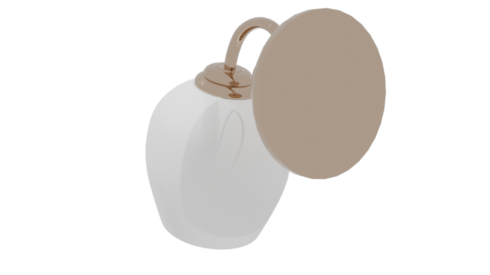 Stylish Modern Wall Light Fixture - Professional 3D Model Render 4