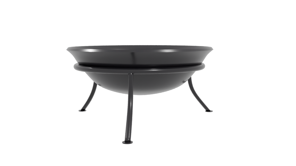 Modern Outdoor Fire Pit 3D - Professional 3D Model Render 4
