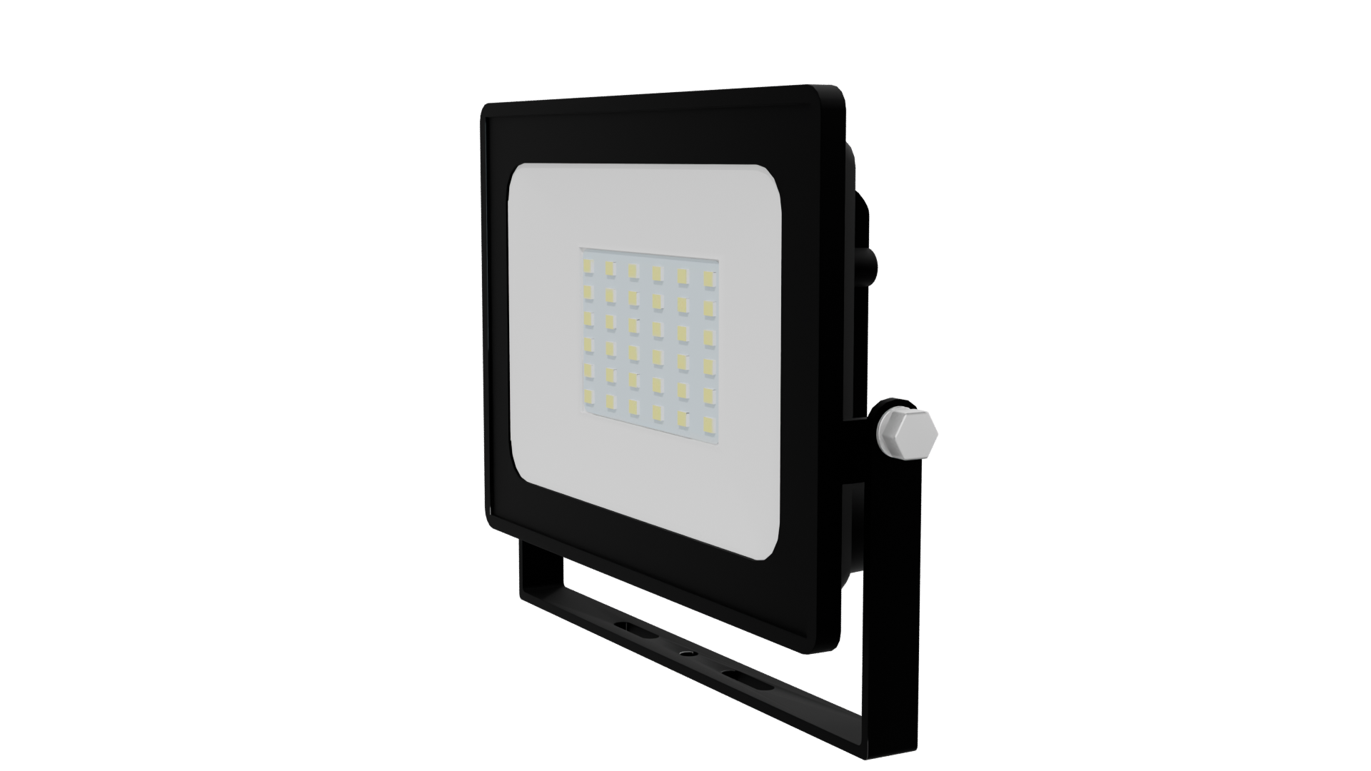 Modern LED Floodlight 3D Model - Professional 3D Model Render 13