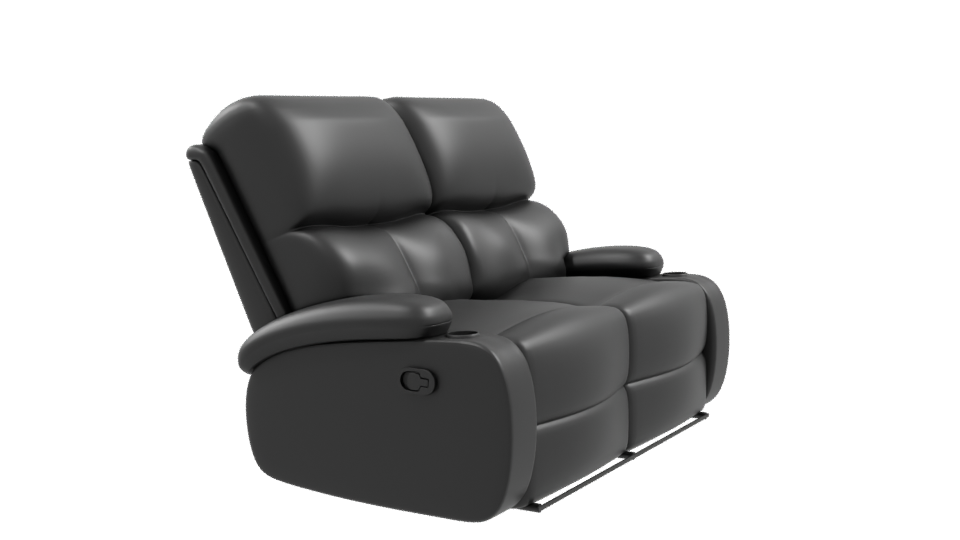 Contemporary Reclining Sofa Model - Professional 3D Model Render 9