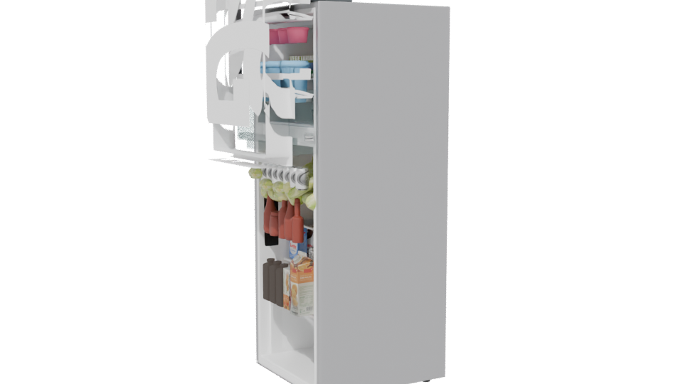 Sleek Refrigerator 3D Model - Professional 3D Model Render 13