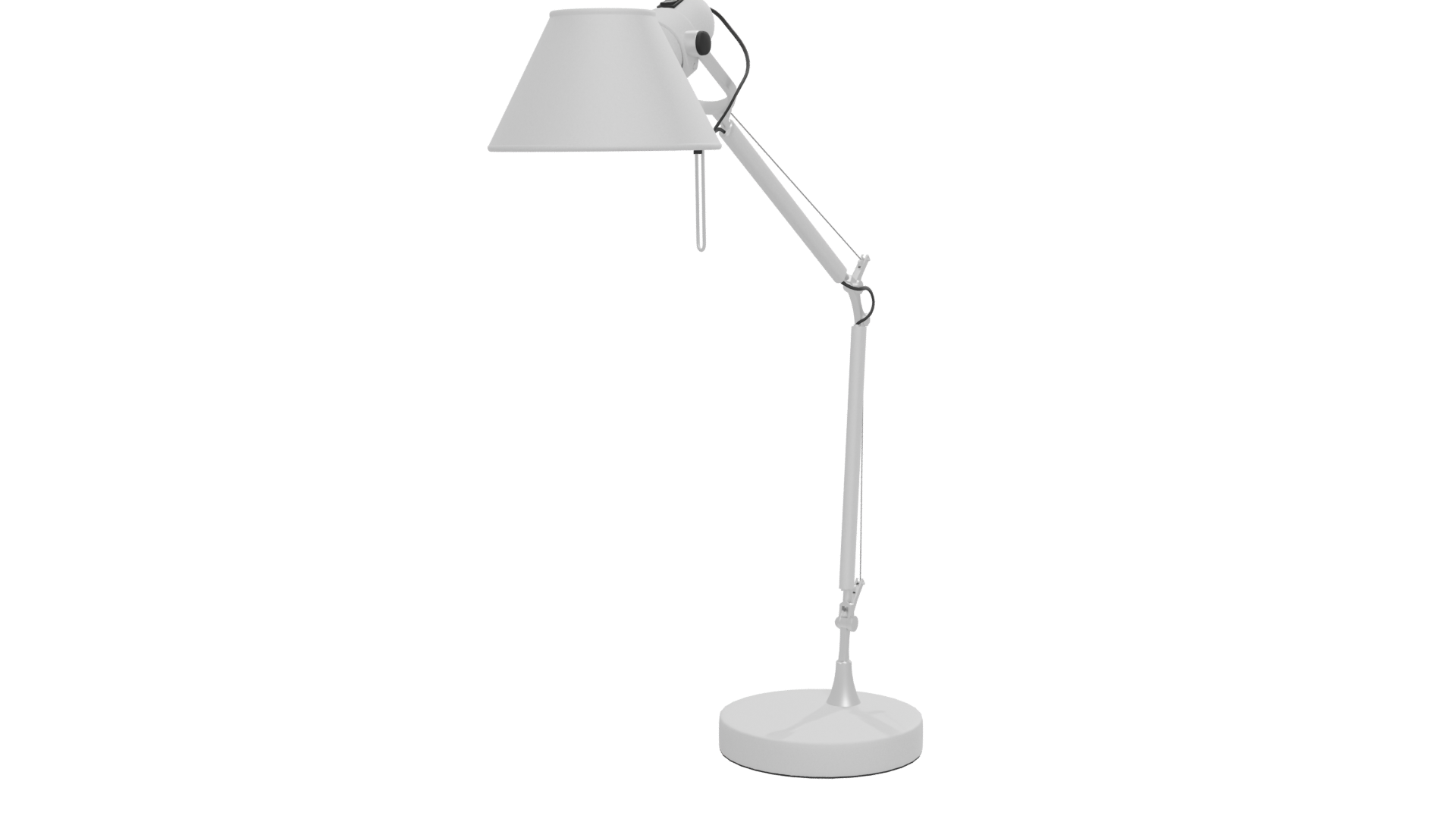 Stylish White Desk Lamp 3D - Professional 3D Model Render 12
