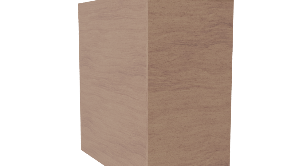 Stylish Wooden Drawer Chest Model - Professional 3D Model Render 7