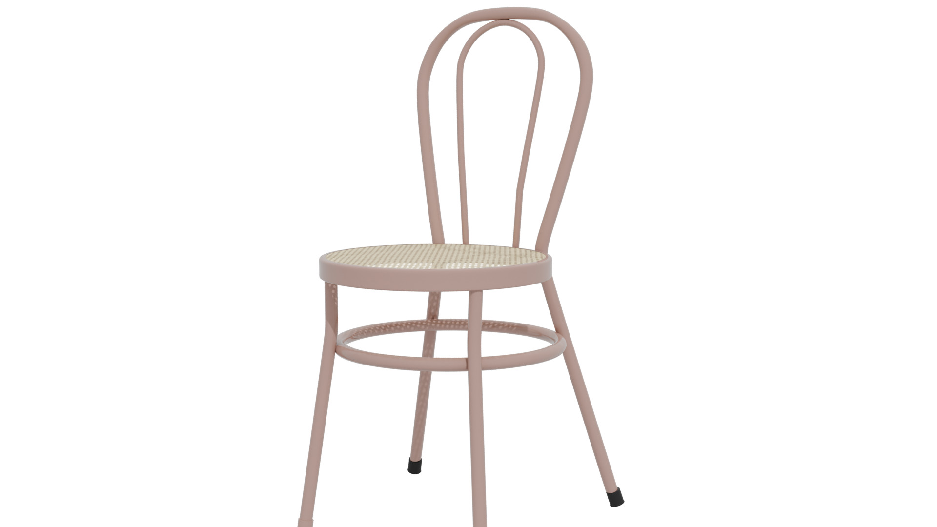 Stylish Pink Bistro Chair 3D Model - Professional 3D Model Render 12