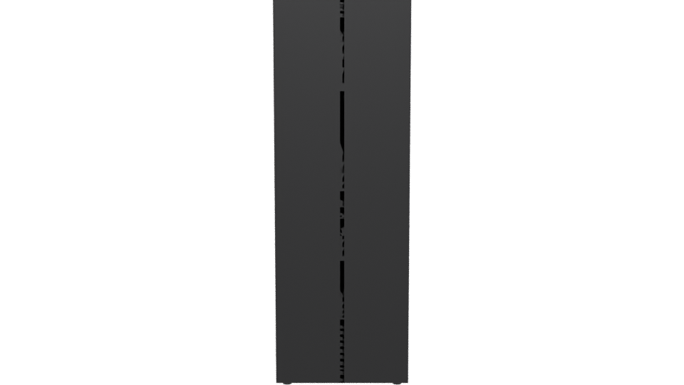 Sleek Black Refrigerator Model - Professional 3D Model Render 5